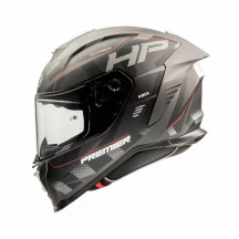 Casco Hyper HP — 2XL, gris, rojo, negro, mate